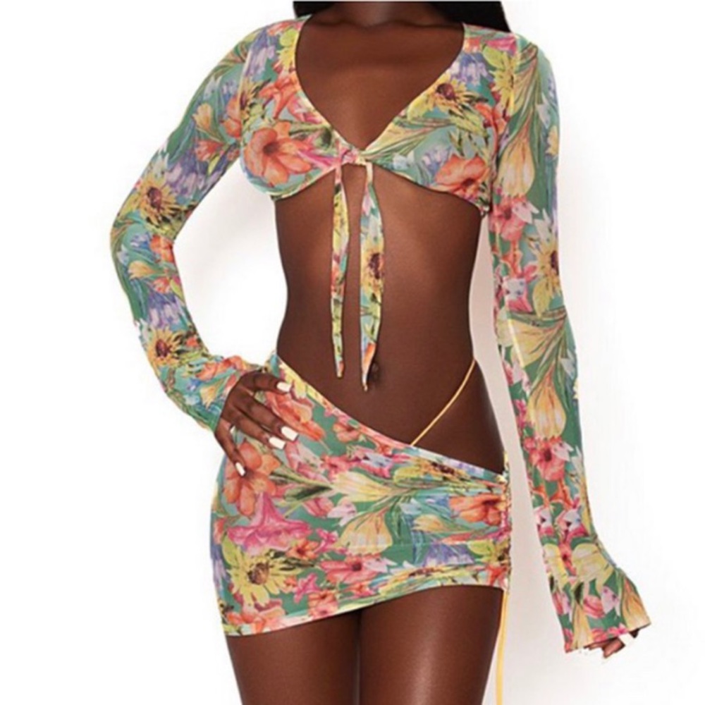 VVS Havana set (mesh top, skirt, bikini bottom)